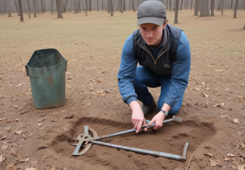 Finding historical artifacts with a metal detector