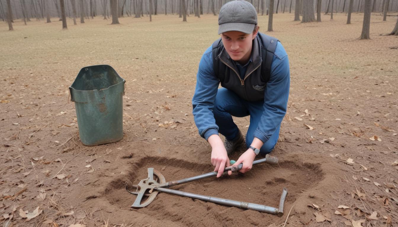 Finding historical artifacts with a metal detector