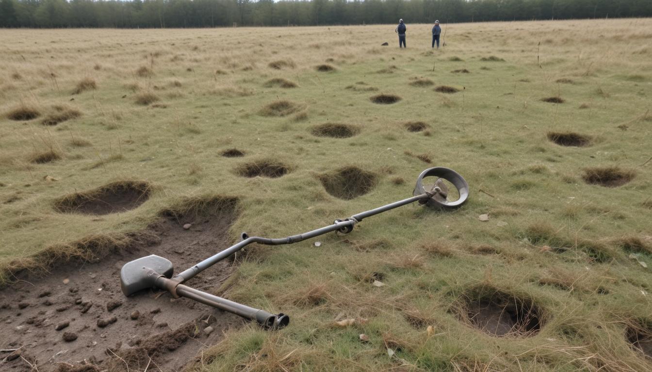 Metal detecting near old battlefields