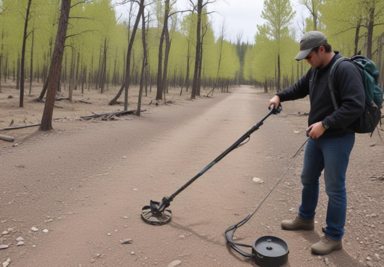 Exploring ghost towns with a metal detector