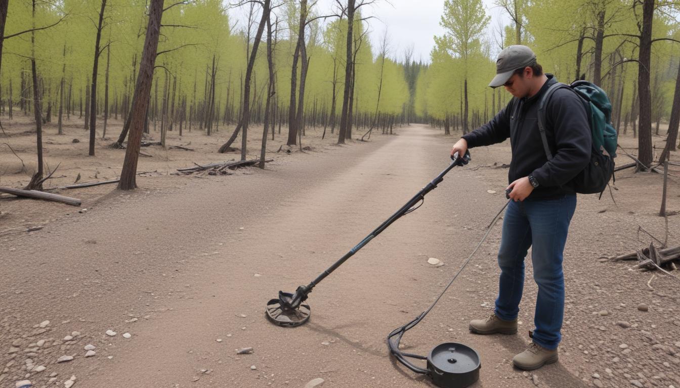 Exploring ghost towns with a metal detector